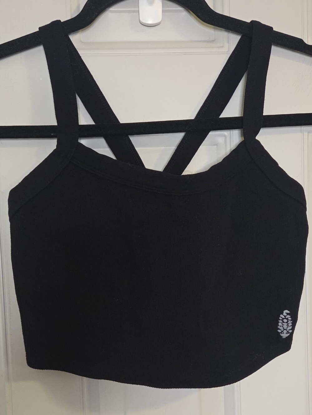 FP Movement by Free People Black Strappy Sports Crop Tank